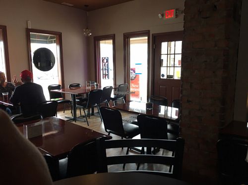 convenient to 10th street and highway traffic! Great location and adequate parking in rear at The Hub Roti Cafe in Jeffersonville