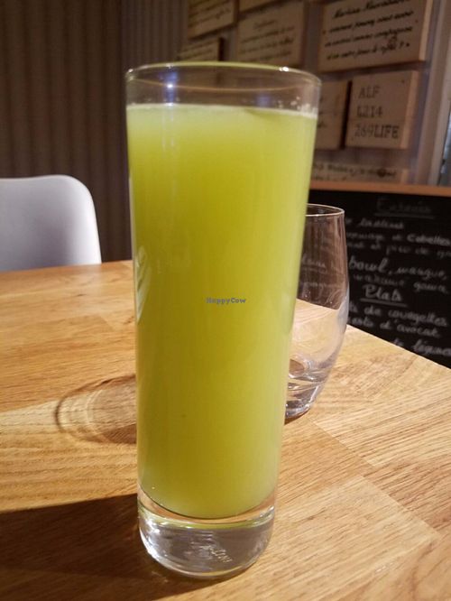 Juice of the day at Vegan Gorilla in Nice