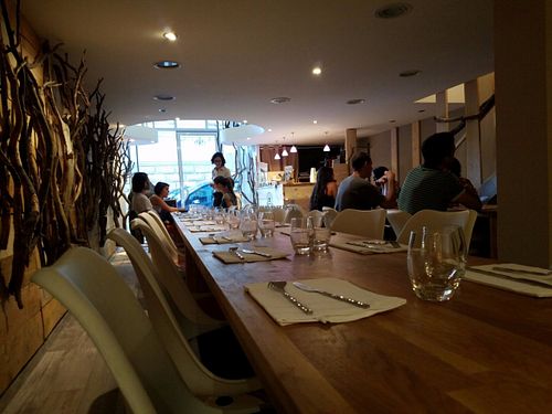 Really nice seating arrangement at Vegan Gorilla in Nice