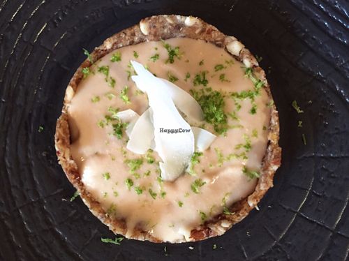 Raw Lemon Tart at Vegan Gorilla in Nice