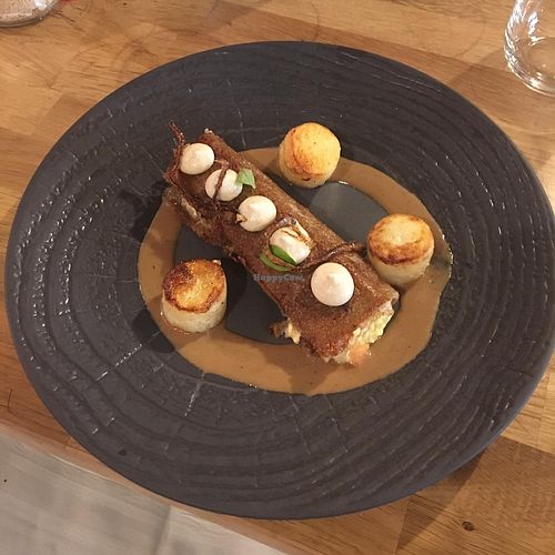 Savory tofu buckwheat crepe at Vegan Gorilla in Nice