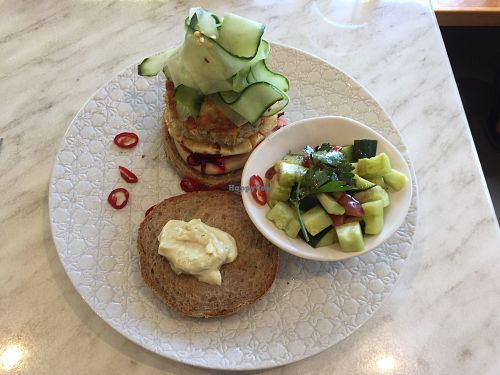 Mum's Earth Burger ($22) at Serotonin Eatery in Burnley