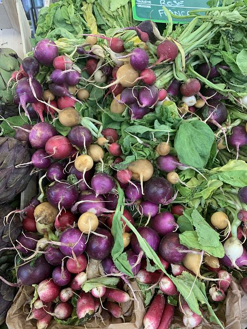Radishes at Bio c' Bon in Nice