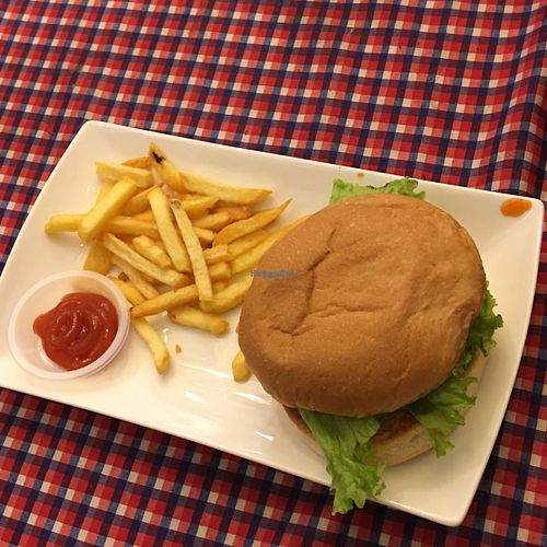 burger at Book Cafe - Hamilton in Penang
