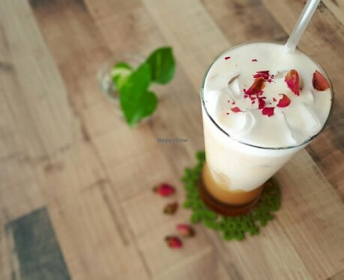 iced Rose Latte  at Brown Poodle in Penang