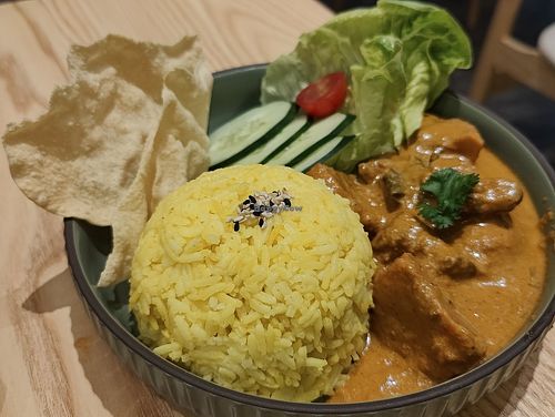 Curry rendang rice at Brown Poodle in Penang