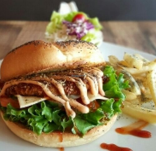 Brown Poodle Burger Platter  at Brown Poodle in Penang