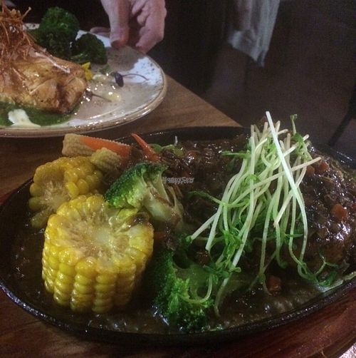 sizzling tofu at V Series in Kew