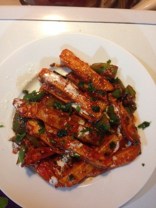 Honey Chilly Potatoes at EL Cafe International Vegan Food in Phan Thiet