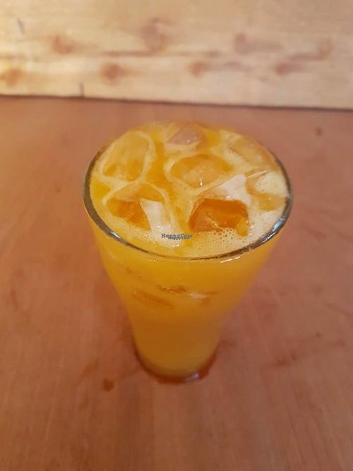 #fresh #mango #icetea #so #delicious #elcafe  at EL Cafe International Vegan Food in Phan Thiet