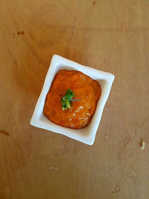 #sweet #spicy #momo #sauce #tibet #elcafe at EL Cafe International Vegan Food in Phan Thiet