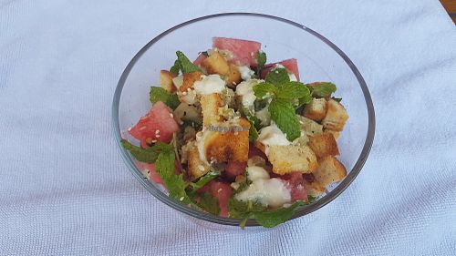 watermelon salad at EL Cafe International Vegan Food in Phan Thiet
