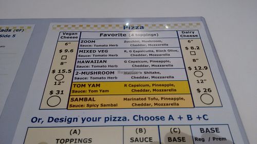 Pizza at Peace Cafe in Central Singapore