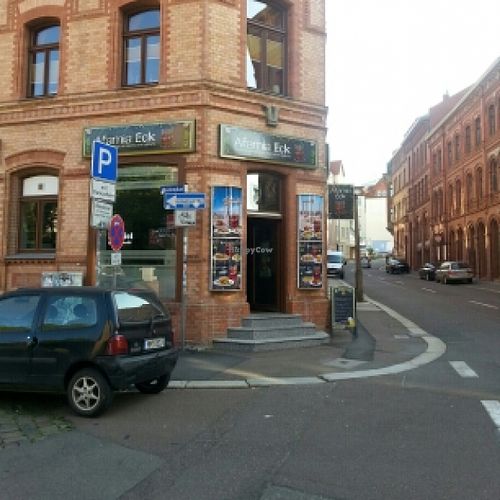 the Afamia Eck is near the opera at Afamia Eck in Halle