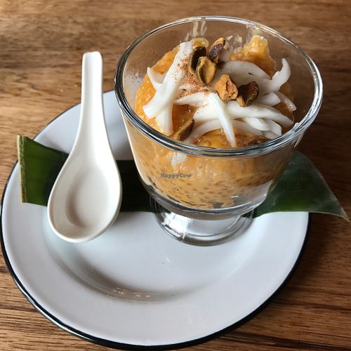 Pumpkin tapioca pudding at Green Elephant Vegetarian Bistro & Bar in Portsmouth