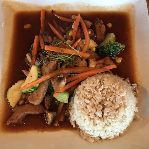 Spicy vegetable medley at Green Elephant Vegetarian Bistro & Bar in Portsmouth