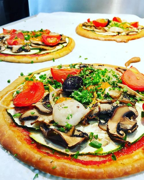 vegan slice at Dada Paradis Biocoop in Paris