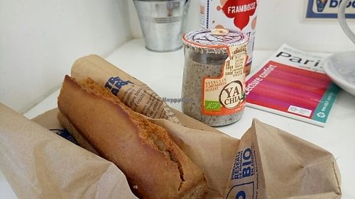 they have amazing things . I took gf bread , kumbucha and chia porridge !!!  at Dada Paradis Biocoop in Paris