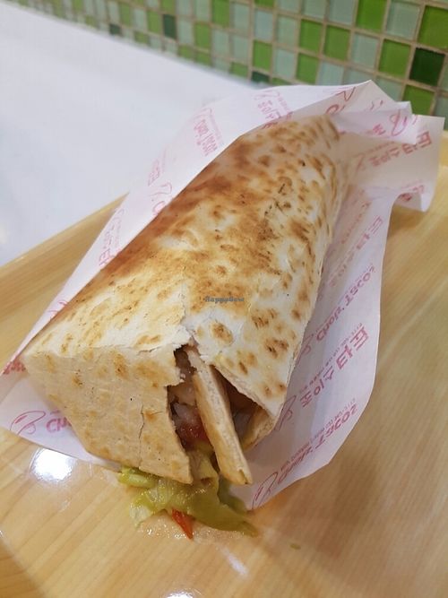 Bean and Rice burrito  at Chois' Tacos Sinchon - 초이스타코 in Seoul