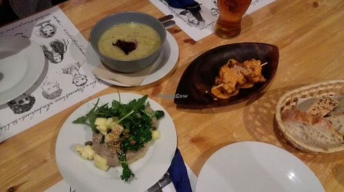 Aperitif  at El Jardin de los Dragones in Murcia