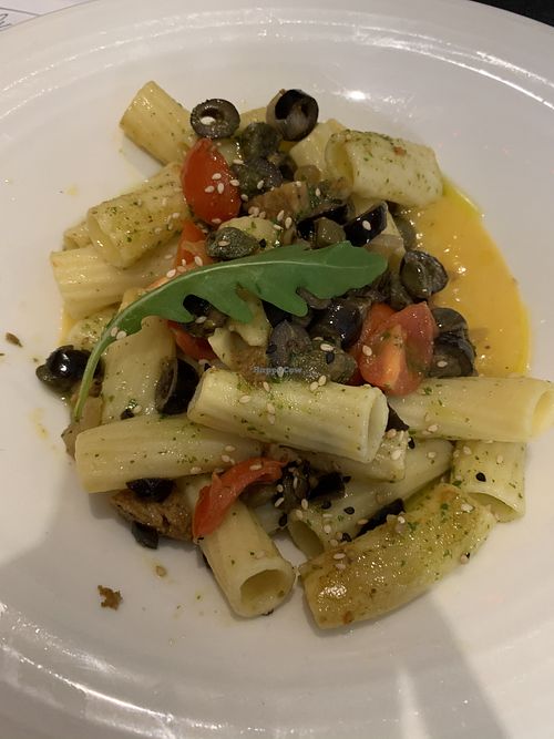 Pasta at El Jardin de los Dragones in Murcia