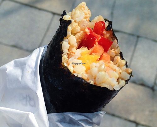 mecican brown rice sushi at Brownjoy in Bratislava