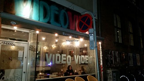 Outside at Video Video in Copenhagen