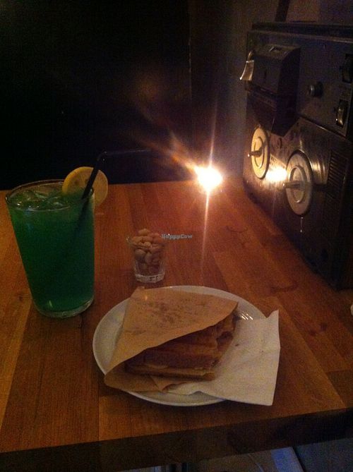 Green drinks and toasts. Mmmm. at Video Video in Copenhagen