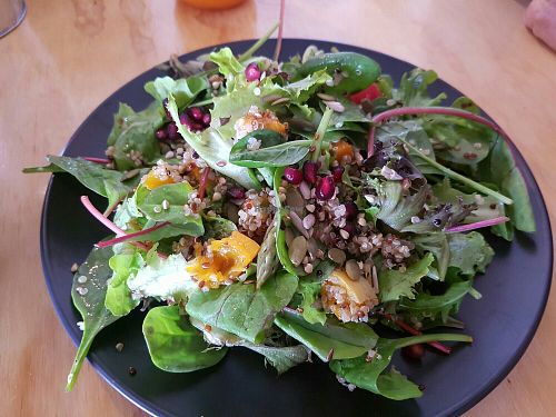 Roast pumpkin salad at The Alkaline Cafe in Albany