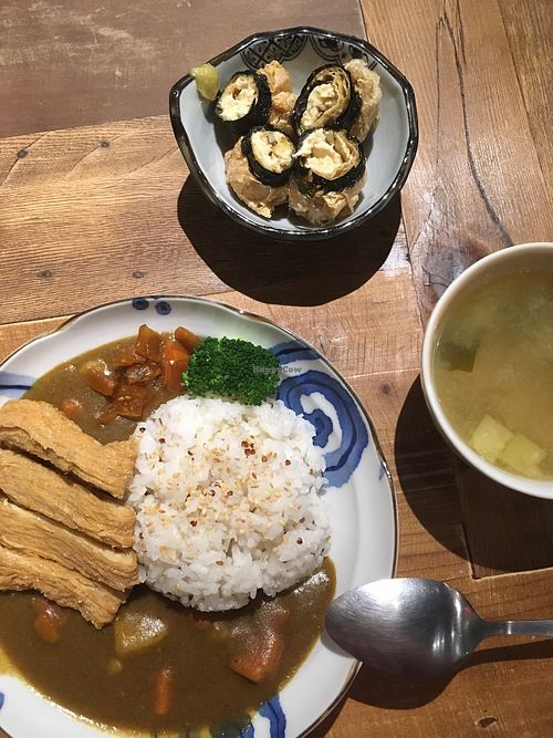 Yummy meal  at Tzung Yě Shū Shí - Vegan Ramen in Hsinchu