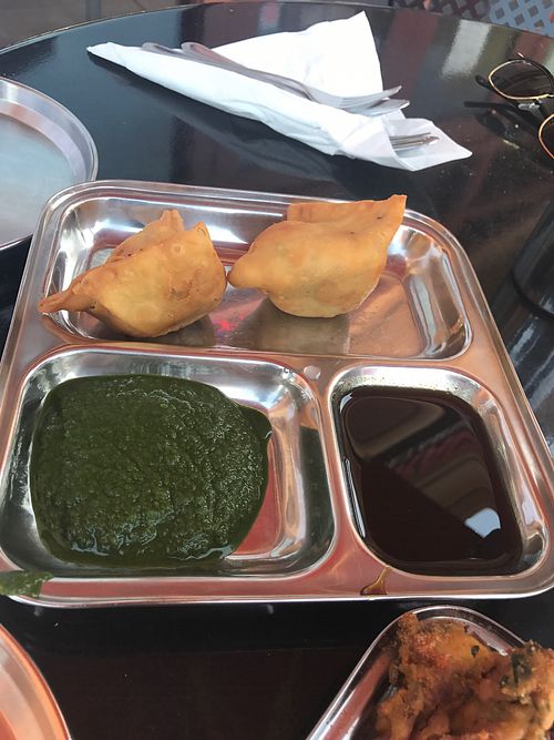 vegan samosas at Chaat Paradise in Roseville