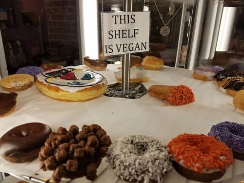 vegan awesomeness at Voodoo Doughnuts - E 6th St in Austin