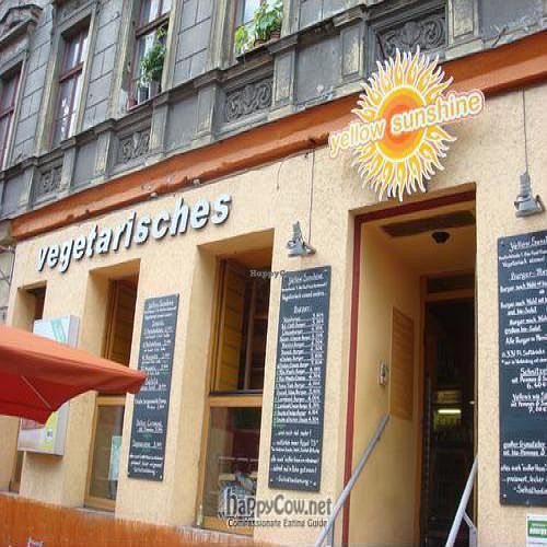 Front of restaurant at Yellow Sunshine in Berlin