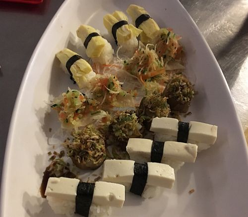Vegetatian sushi plate at Yap - Lapa in Rio De Janeiro