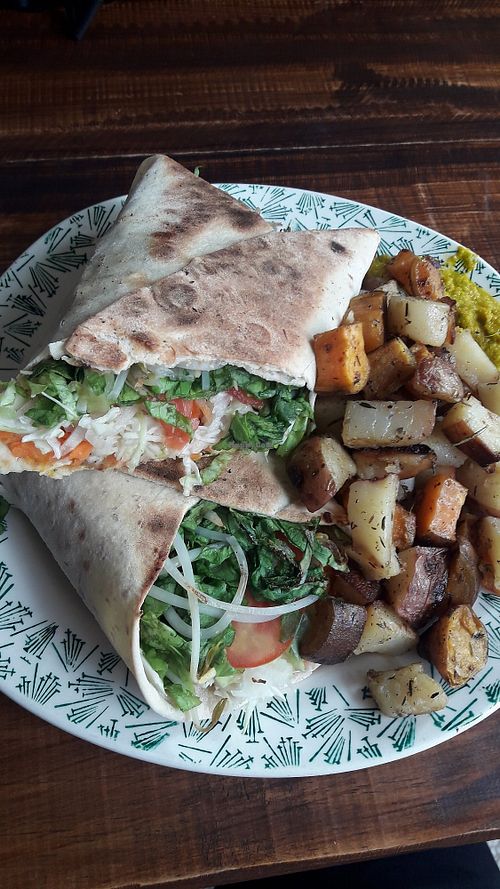 Cheese wrap at Vegan Wraps in Montevideo