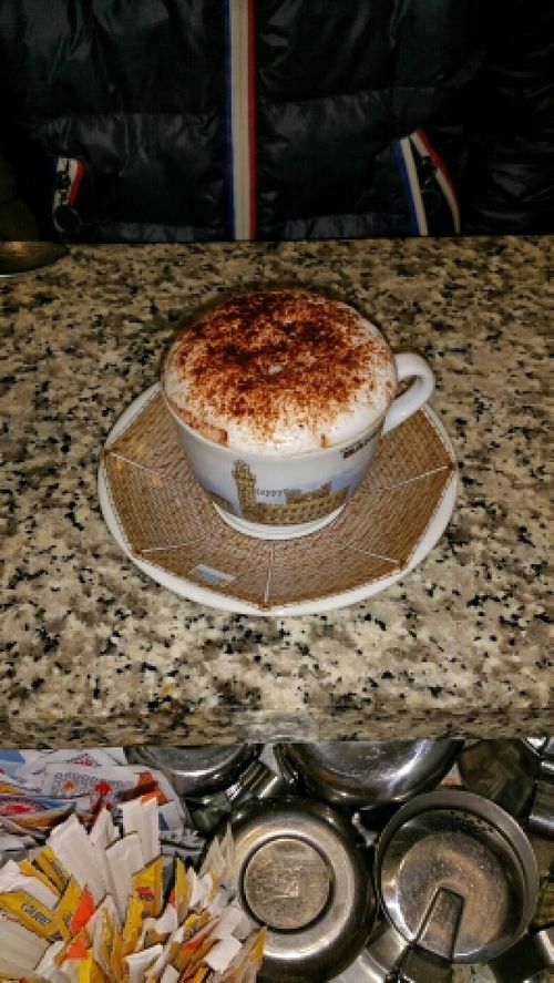 cappuccino con cioccolato at La Mensa del Conte in Pienza