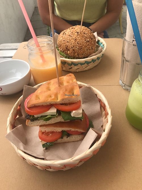 tofu sandwich  at H2O Juice Bar & Vegan Cafe in Fuerteventura