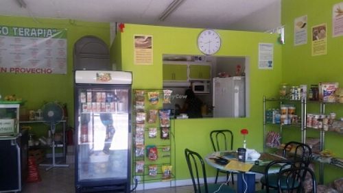 inside at El Oasis Veggie Food in Tijuana