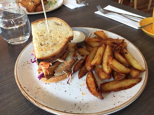 Vegan sandwich  at Power Plant Cafe in Templestowe