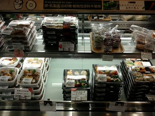 so many vegan bento boxes! at Evah Dining Macrobiotic - JR Hakata in Fukuoka