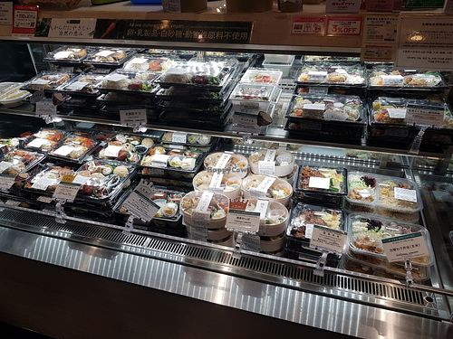 Wide choice of bento boxes at Evah Dining Macrobiotic - JR Hakata in Fukuoka