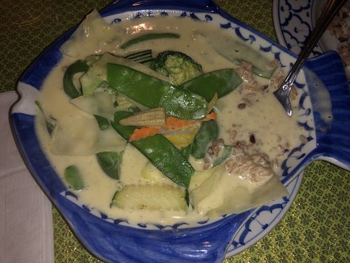 Green Curry at Thai Bistro in New Port Richey