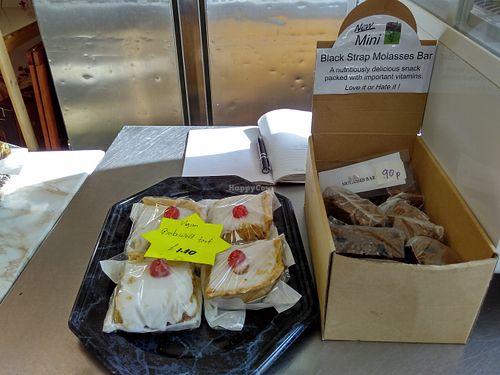 Vegan Cherry Bakewell at Krull's Vegetarian Kitchen in Coventry