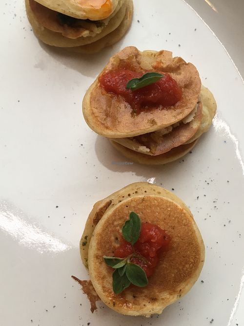 Mini blinis at Il Cardo e l'Ortica in Mondovi
