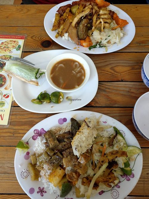 Buffet plates at Chan Nhu II in Ho Chi Minh City