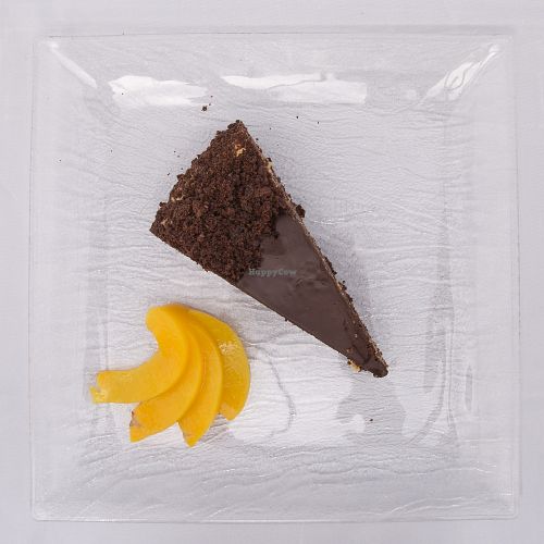 Vegan caramel pie at HBH Vilnius in Vilnius