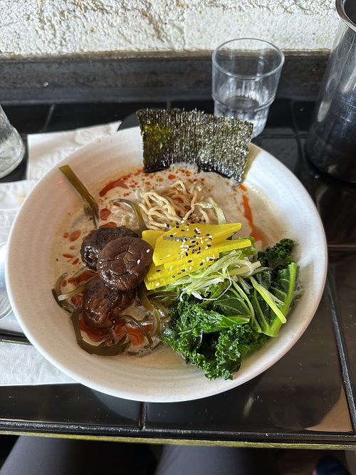 Vegan ramen 🍜   at Toki Underground in Washington