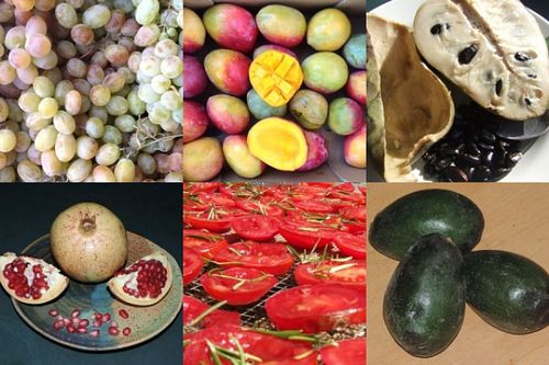 Varieties of fruits. Available what's ripe and in season.  at Raw in Berlin Fresh Food-Coop in Berlin