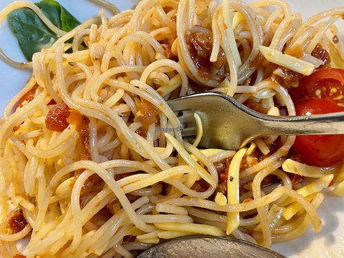 noodles at Vapiano in Leipzig