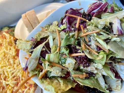 side salad at Vapiano in Leipzig